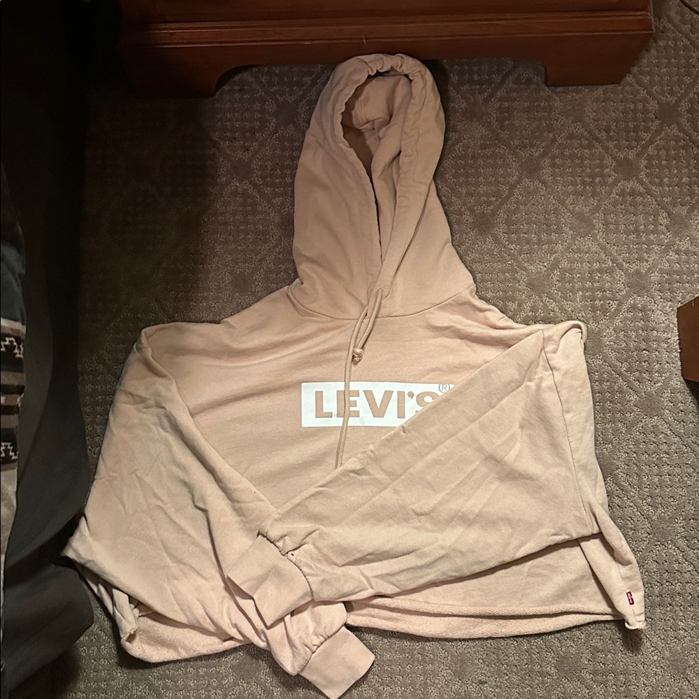 Levi's Light pink cropped Hoodie